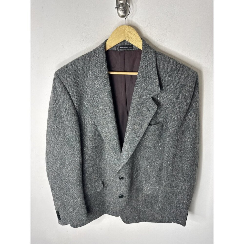 Magee‎ Donegal Tweed Blazer 42R Men’s Gray Green Wool Sport Coat Ireland